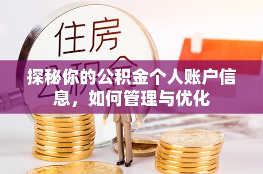 洮南探秘你的公积金个人账户信息，如何管理与优化