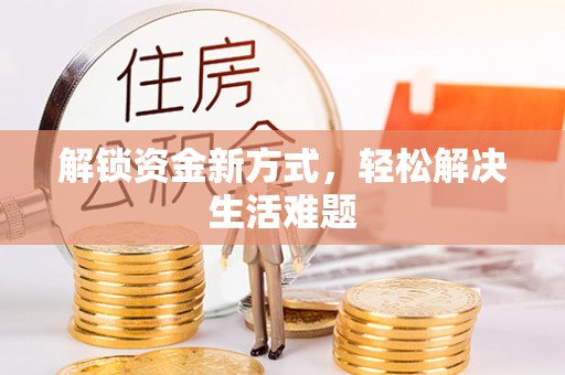 洮南解锁资金新方式，轻松解决生活难题