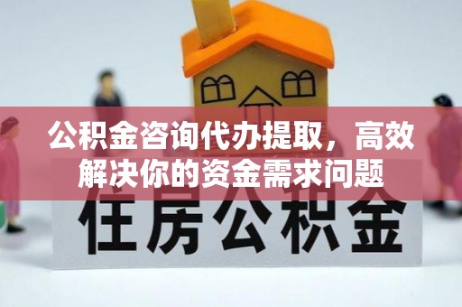 洮南公积金咨询代办提取，高效解决你的资金需求问题