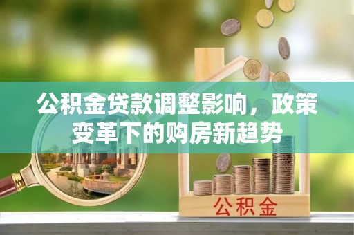 洮南公积金贷款调整影响，政策变革下的购房新趋势