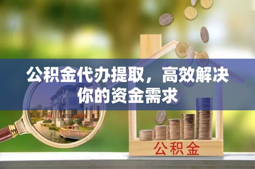 洮南公积金代办提取，高效解决你的资金需求