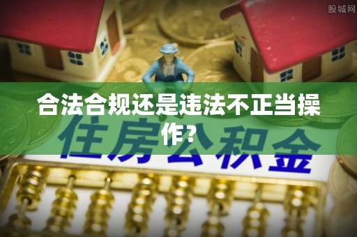 洮南合法合规还是违法不正当操作？