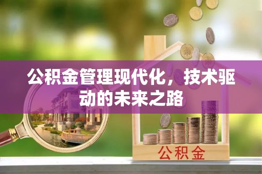 洮南公积金管理现代化，技术驱动的未来之路